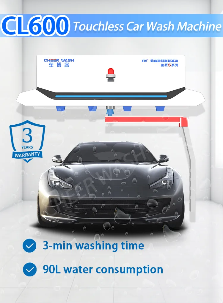 Auto-Sensing Vehicle Wash Station