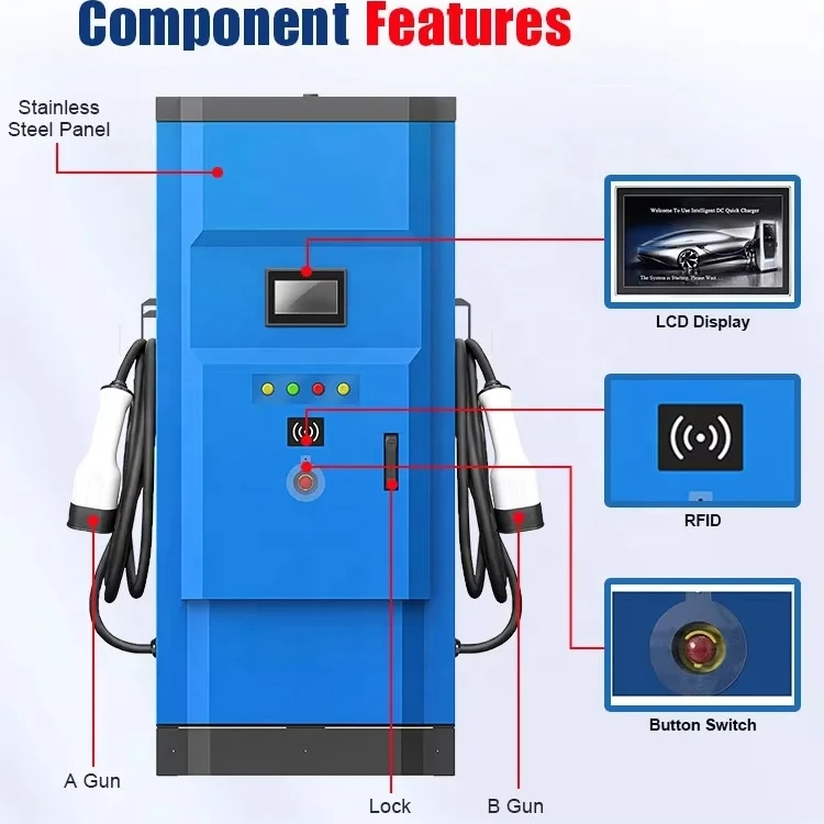Electric Truck EV Electric Car Charging Station Level 3 DC Fast Charger