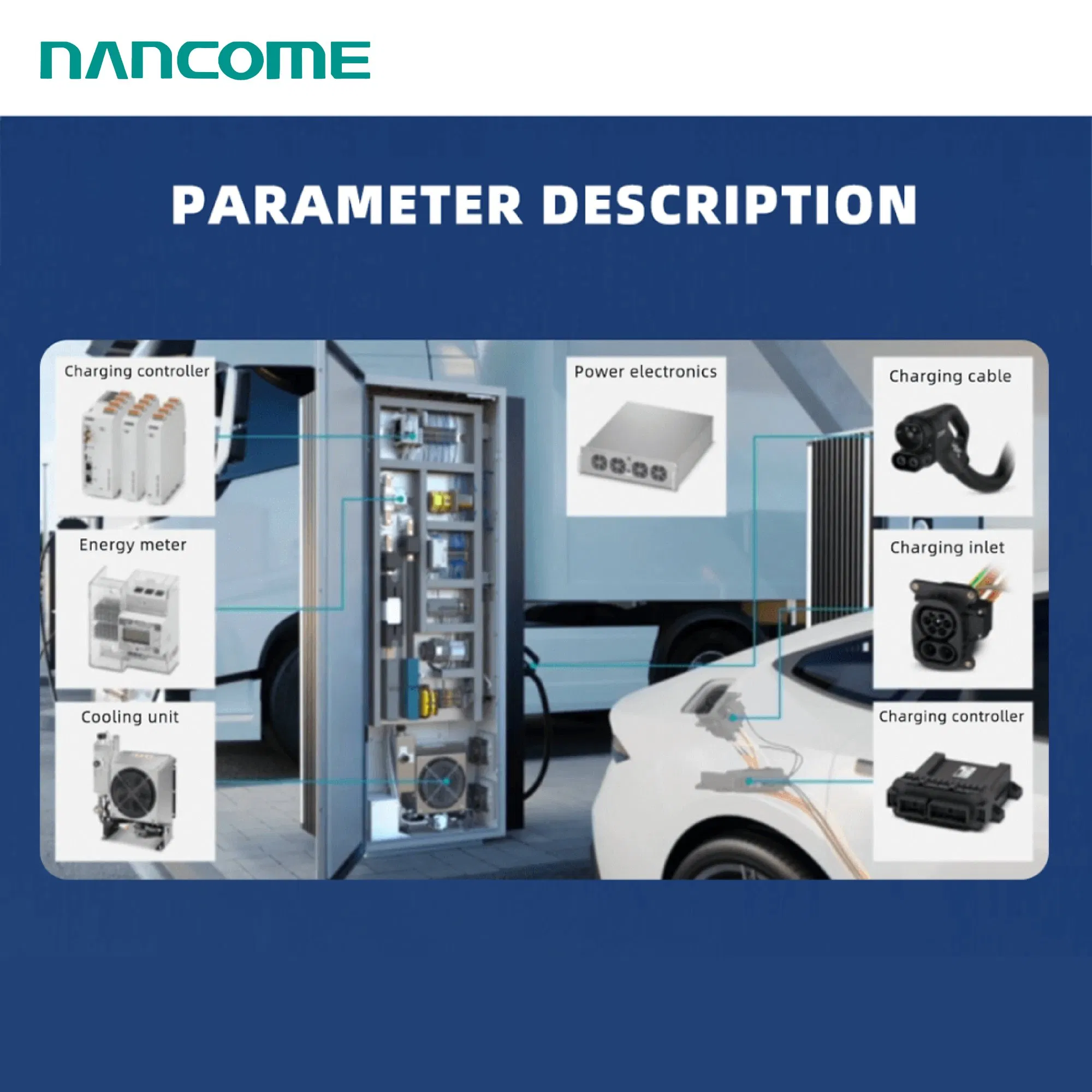 Nancome Megawatt Fast Charging Station for Terminal Tractor EV Fleets