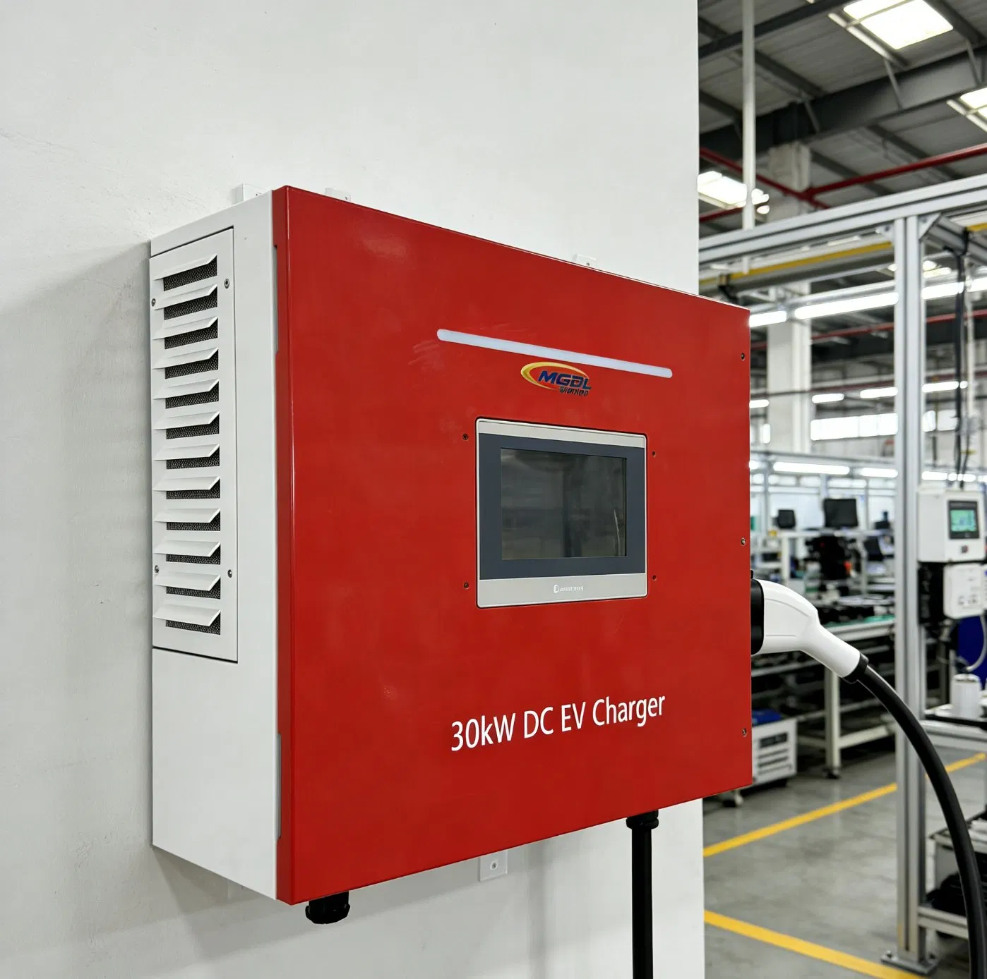 20-40kw DC Charging Pile EV Car Charger Wall-Mounted Minimalist Design