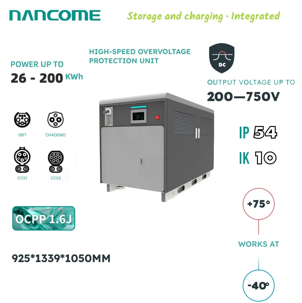 Nancome 100kwh Energy Storage Integrated Mobile DC EV Charging Unit