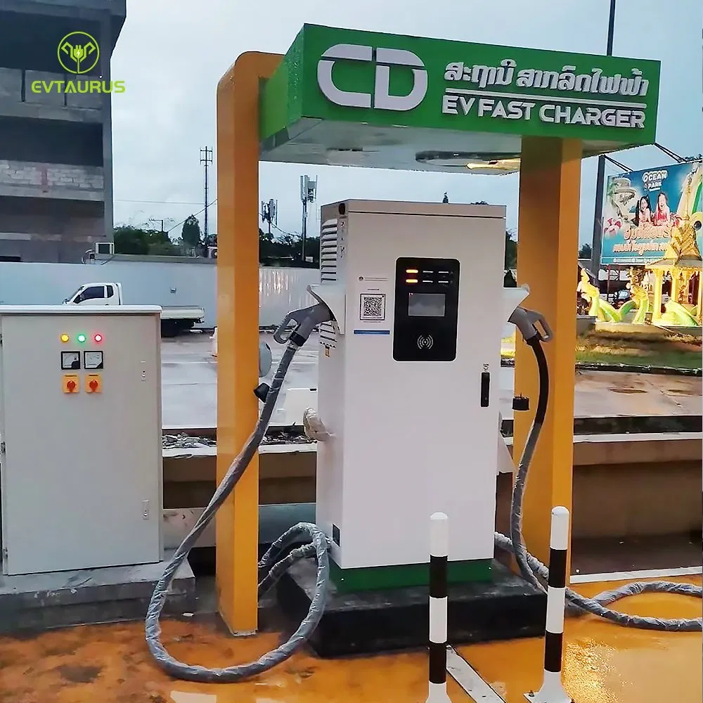 China OEM ODM Custom Level3 DC EV Charger 60-200kw CCS Chadmo Gbt IP55 Waterproof EV Charging Station with APP