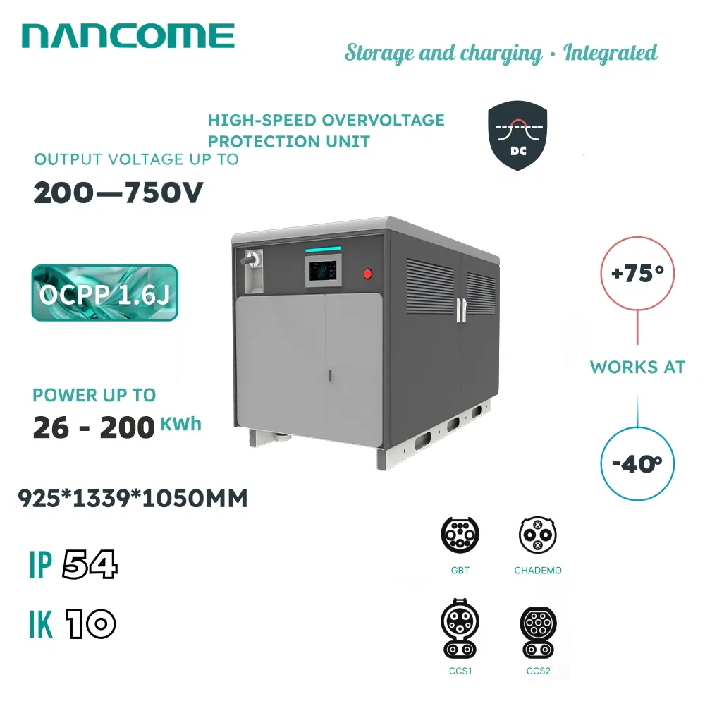 Nancome 100kwh Portable EV Charger for Fast DC Charging and off-Grid Solutions