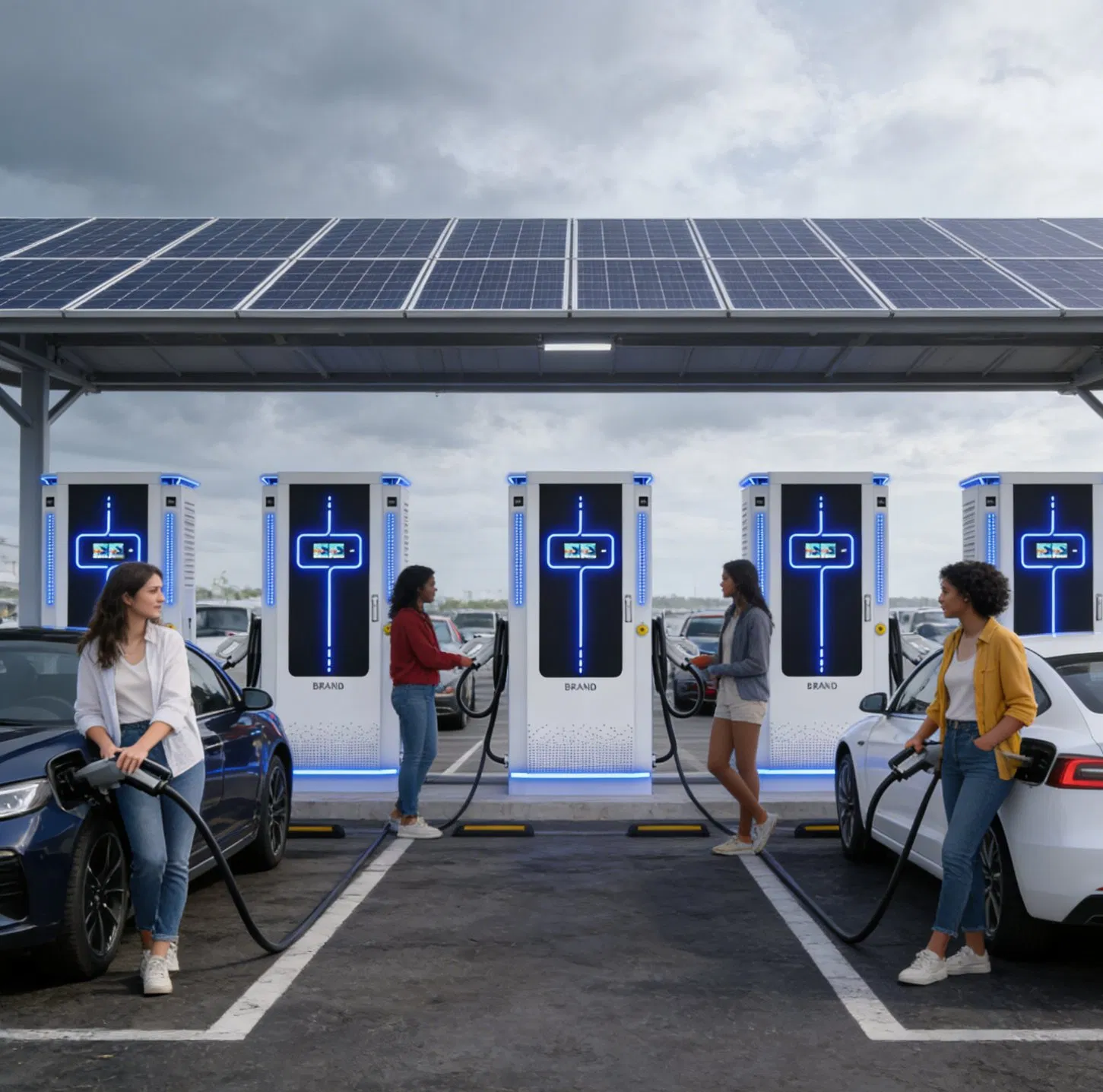 Ocpp CE CCS2 EV Charging Station 60kw 80kw for Fleet Management