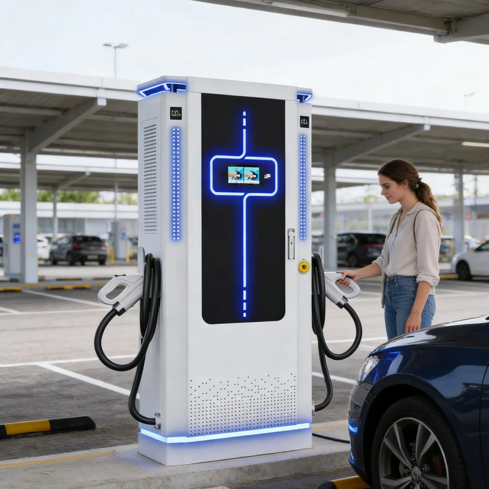 240kw CCS2 Liquid Cooled Ultra-Fast EV Charger Highway Use
