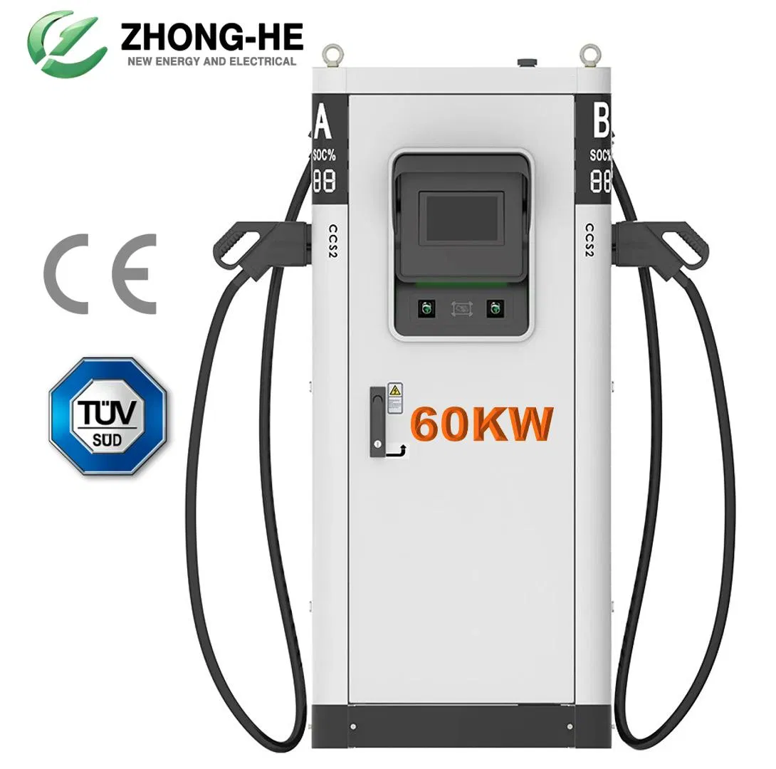 Zhonghe 60kw Chademo CCS 120kw EV DC Fast Charging Station with Ocpp for Public Project DC Fast Charging Station