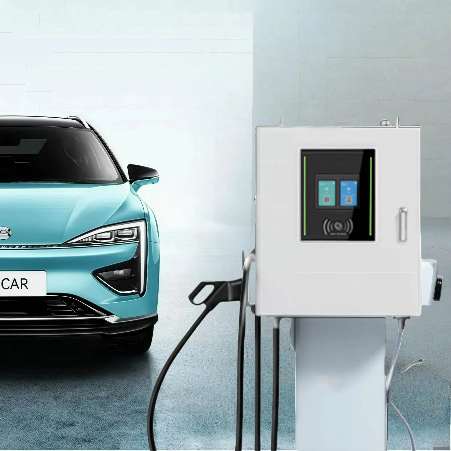 Guhe 60kw DC Fast Charger with LCD Display for Commercial and Industrial Electric Vehicle Charging Stations