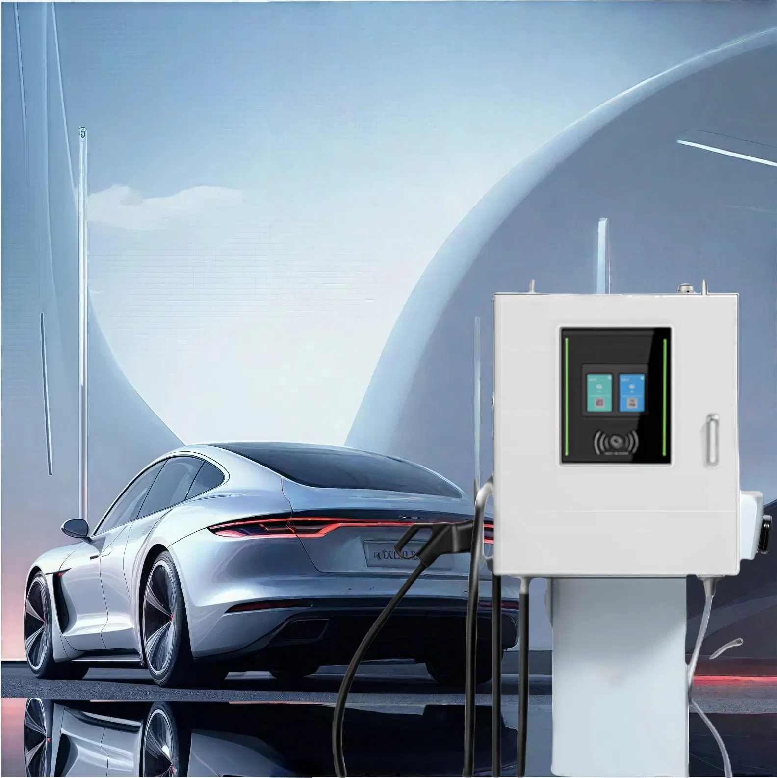 Guhe 60kw DC Fast Charger with LCD Display for Commercial and Industrial Electric Vehicle Charging Stations
