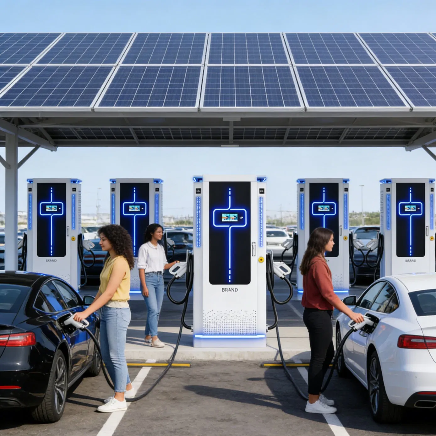 Ocpp CE CCS2 EV Charging Station 60kw 80kw for Fleet Management