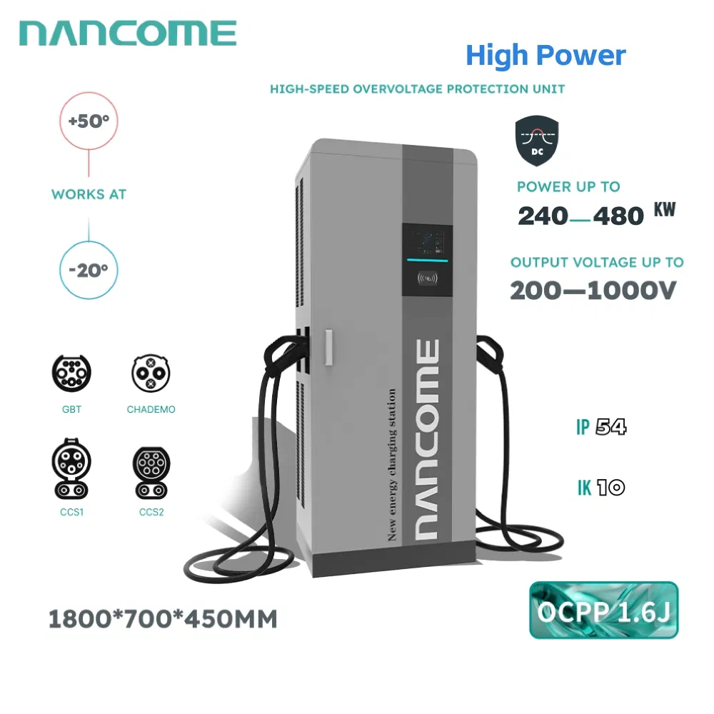 Nancome Heavy-Duty High Power Charging Station for Bus Depot Charging with 320kw