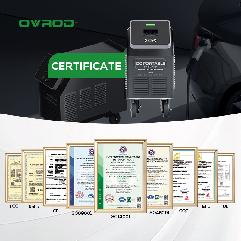 Ovrodgbt Car Charging Station Level 3 EV DC Charger 20kw 220V Electric Car Charger Fast DC EV Charger Stations