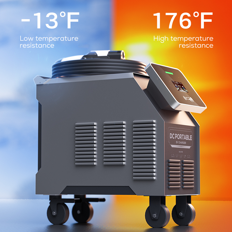 Ovrod 80kw CCS2 Max Power Movable Portable DC Fast EV Charger Electric Vehicle Charging Station