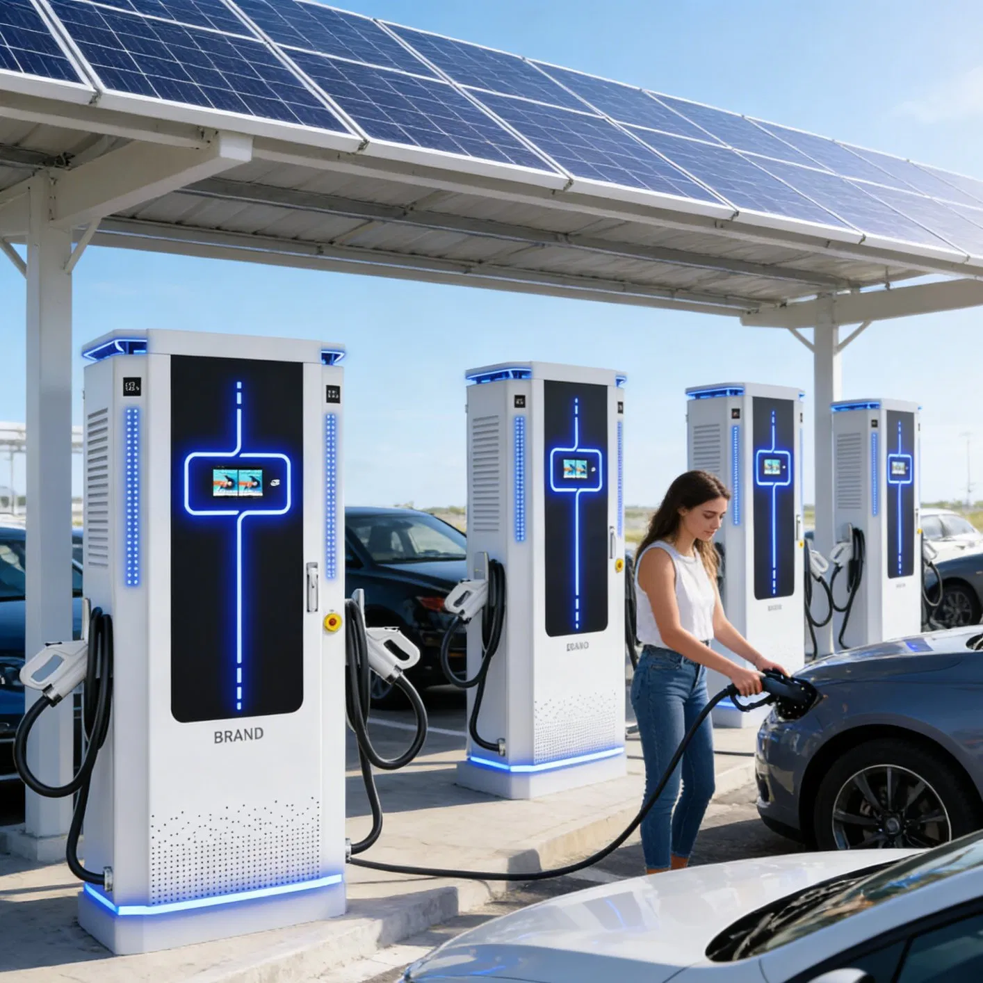 Nevi Compliant Level 3 UL Listed CCS1 Ocpp Networked Commercial EV Charger Dcfc Station USA Fast Charging