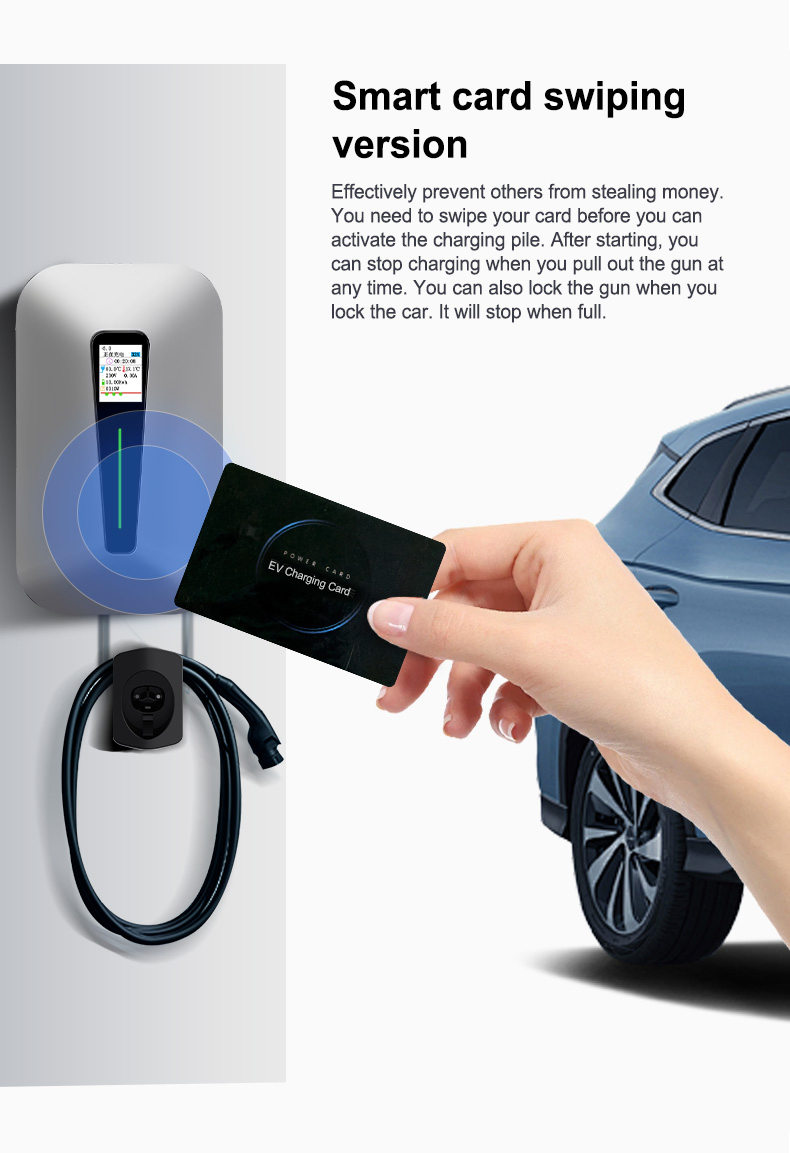 7kw Level 2 EV Charger for Byd Tuya APP Control IP55 Waterproof Home Commercial Wallbox EV Charging Station