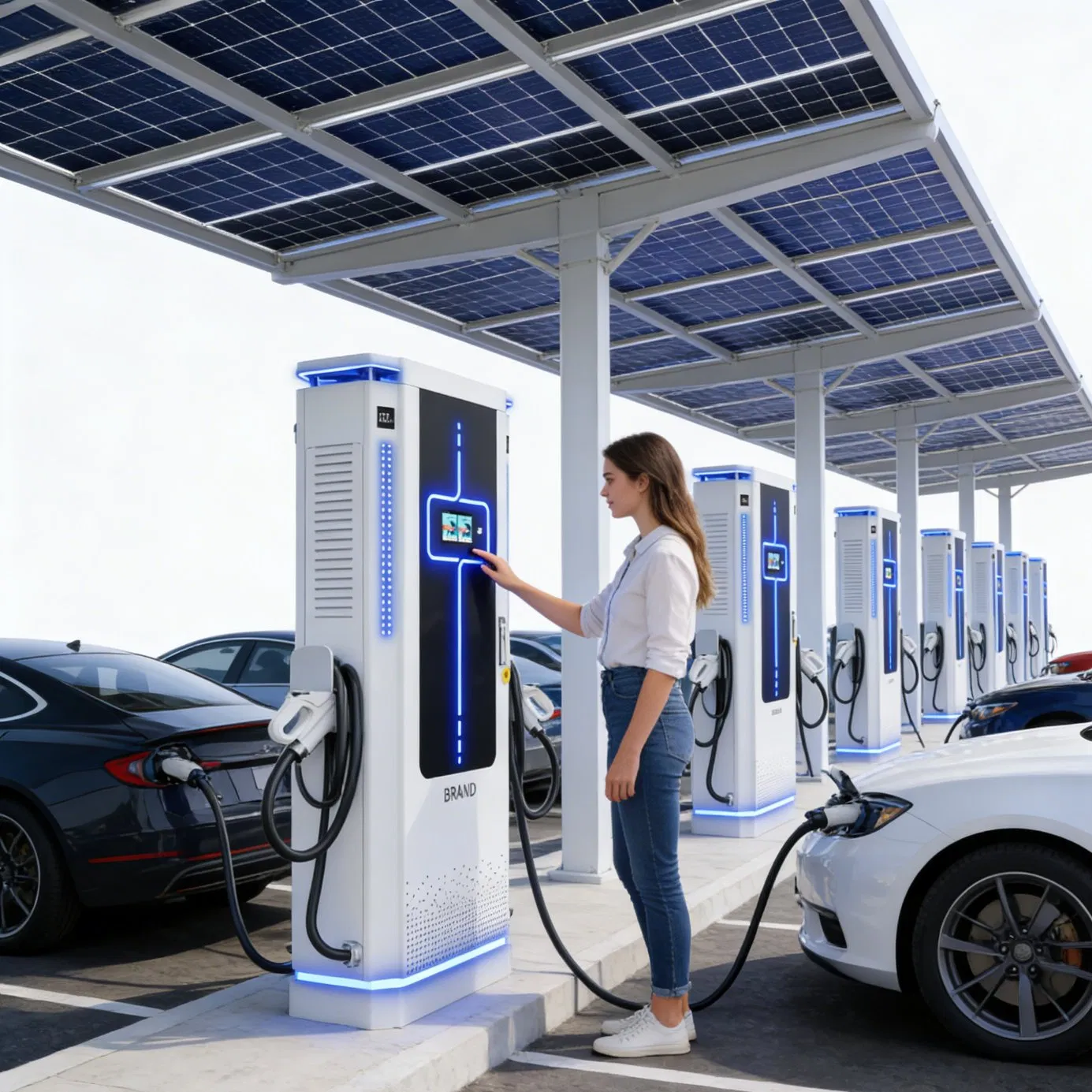 MID Certified Smart CE TUV CCS2 Three Phase Public EV Charger DC Fast Charging Station Europe Ocpp