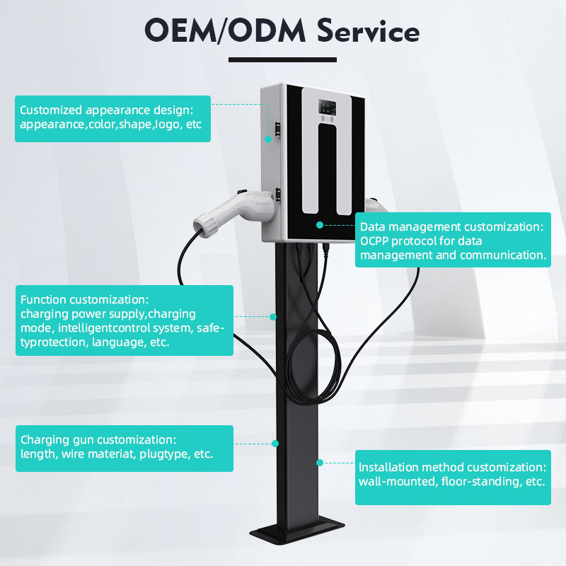 High-Power 44kw Multi-Port Ocpp AC EV Charging Station