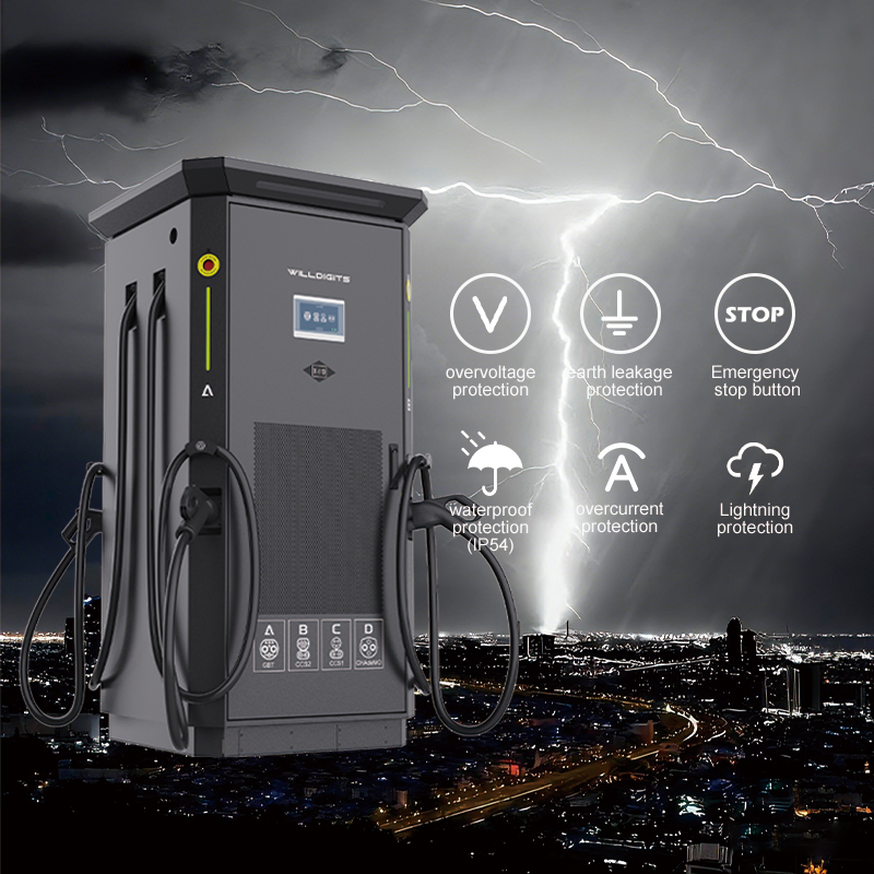 OEM or ODM Fast Electric Vehicle Battery Charger with Three or Four Guns &amp; V2g/V2l/V2h Support 240-480kw EV DC Car Pile CE Certification