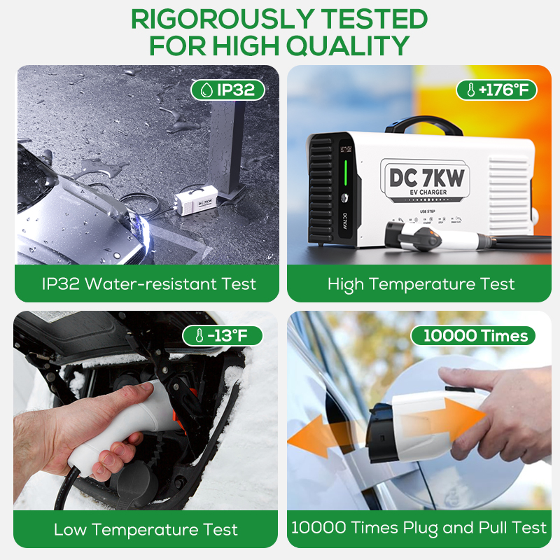 Ovrod Portable 7kw DC EV Charger for Electric Vehicle Charging