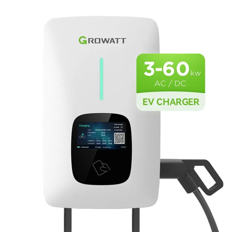 Growatt 40kw EV Solar Power Wall Mounted DC Charger Fast Charger