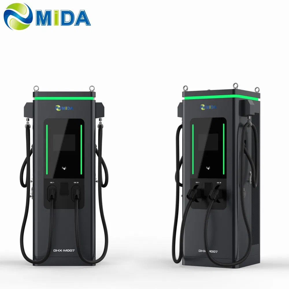 90kw Integrated DC Charging Station with 2 Connectors IP54 CCS1 CCS2 Gbt Chademo Standard