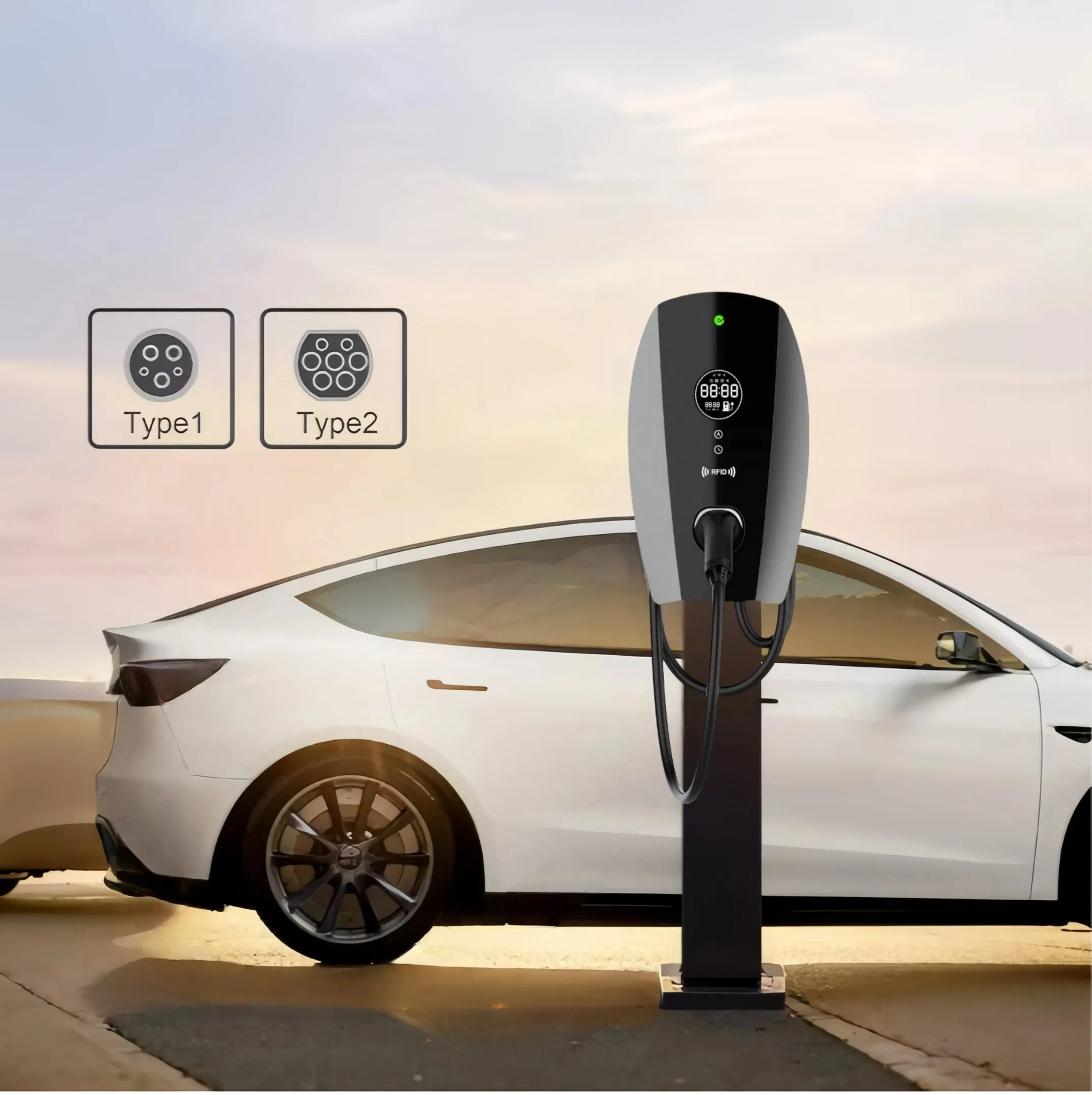 Guhe Custom OEM 7kw (EV Charger) Electric Vehicle Charging Station