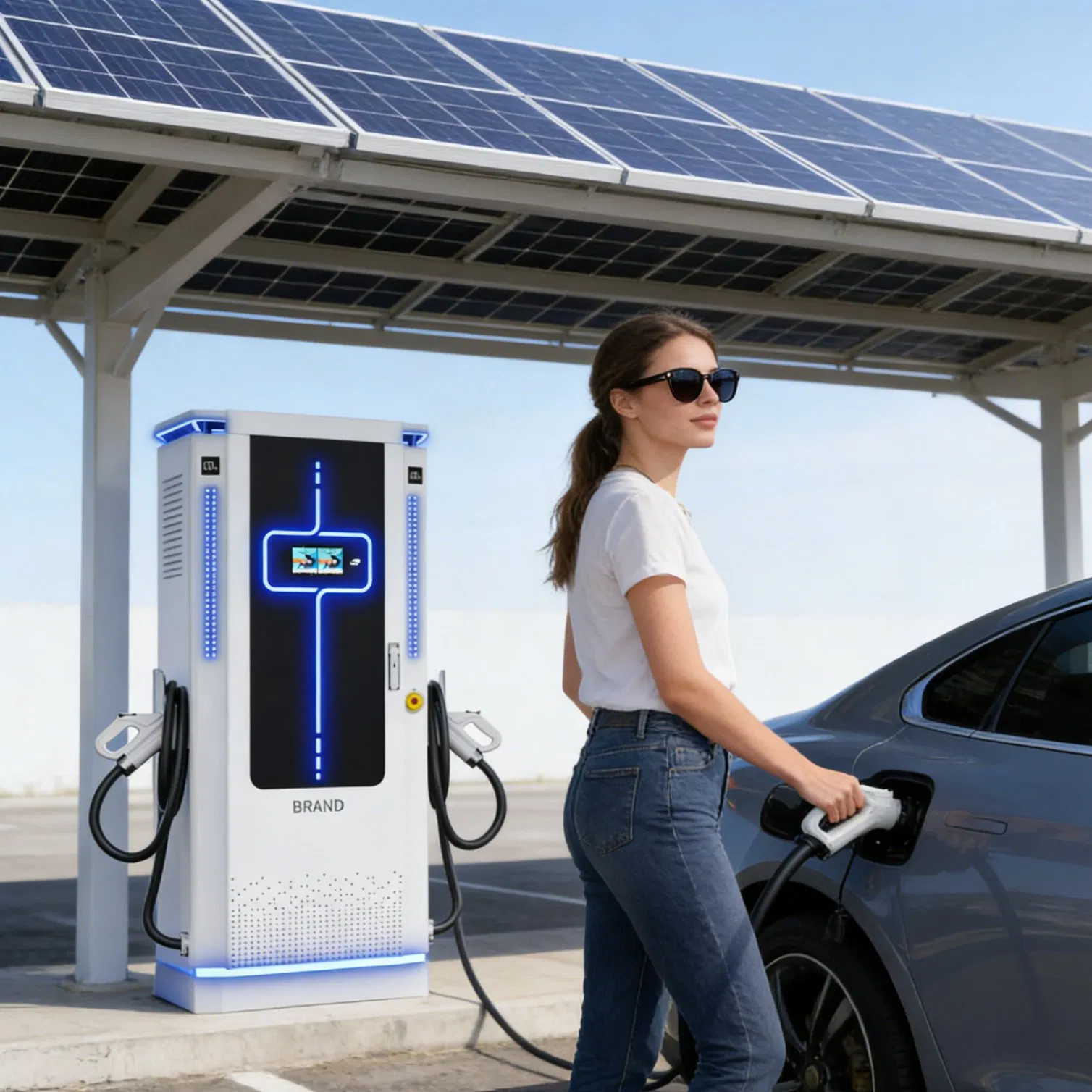 Campus 60kw EV Charger Ocpp 120kw Student Eco EV Charger UL CE