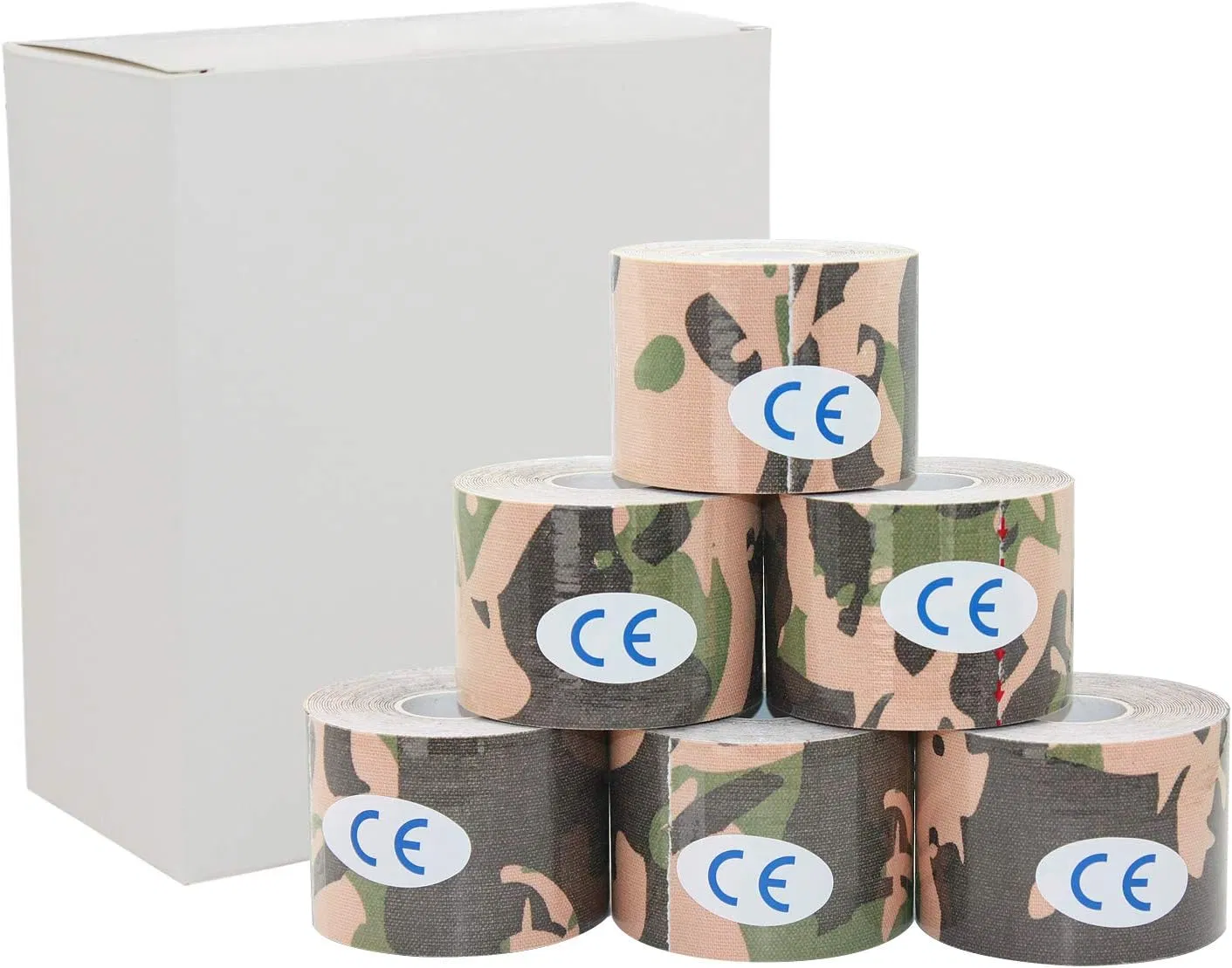 Professional Waterproof Kinesiology Sports Tape Athletic Kinesiology Tape for Knee, Shoulder &amp; Ankle Support CE Certified