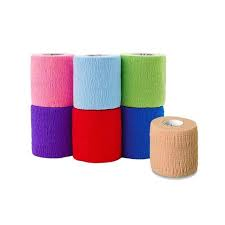 OEM High Elasticity Sports Veterinary Latex-Free Cohesive Self-Adhesive Non-Woven Bandage