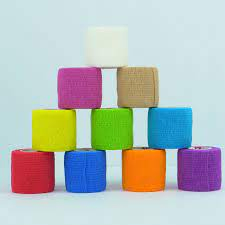 Medical Self-Adhesive Elastic Bandage White Cohesive Latex Surgical Tape Skin-Safe Bandage with High Adhesion