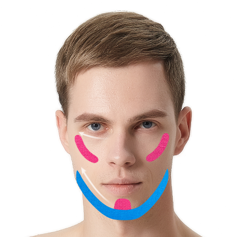 100% Cotton Comfortable Face Lifting Kinesiology Tape Elastic Reduce Wrinkle Face Tape Wholesale Price