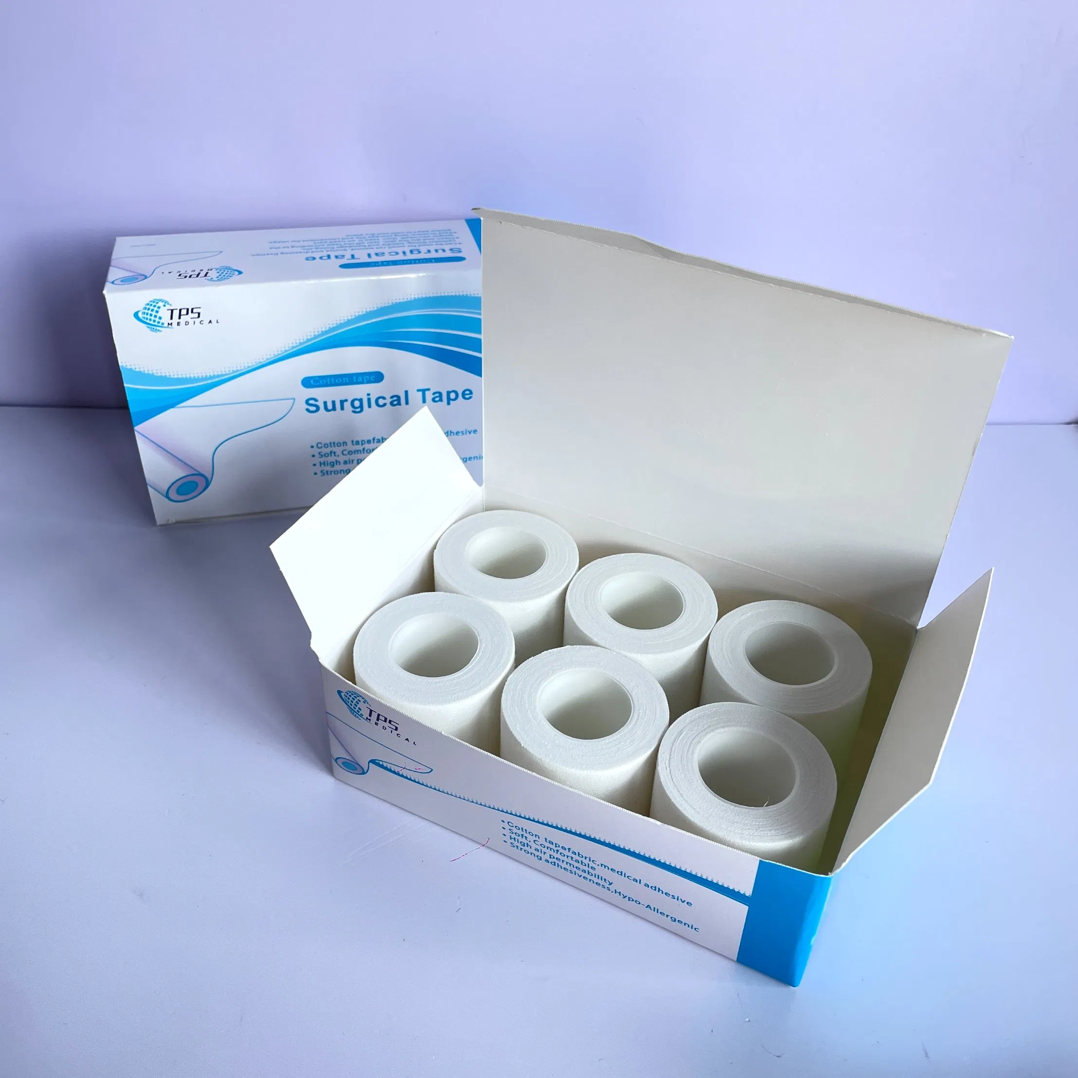 Zinc Oxide Tape Surgical Adhesive Tape Breathable Cotton Medical Tape for Wound Dressing Fixation First Aid Kit Supplies Sports Strain Support Hypoallergenic