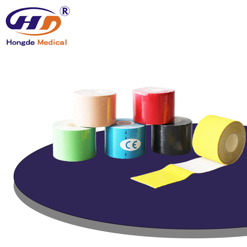 HD5 Factory Kinesiology Tap Safety Therapy Muscle Tape Physiotherapy Orthopedics Support Cotton Athletes Sport Tape