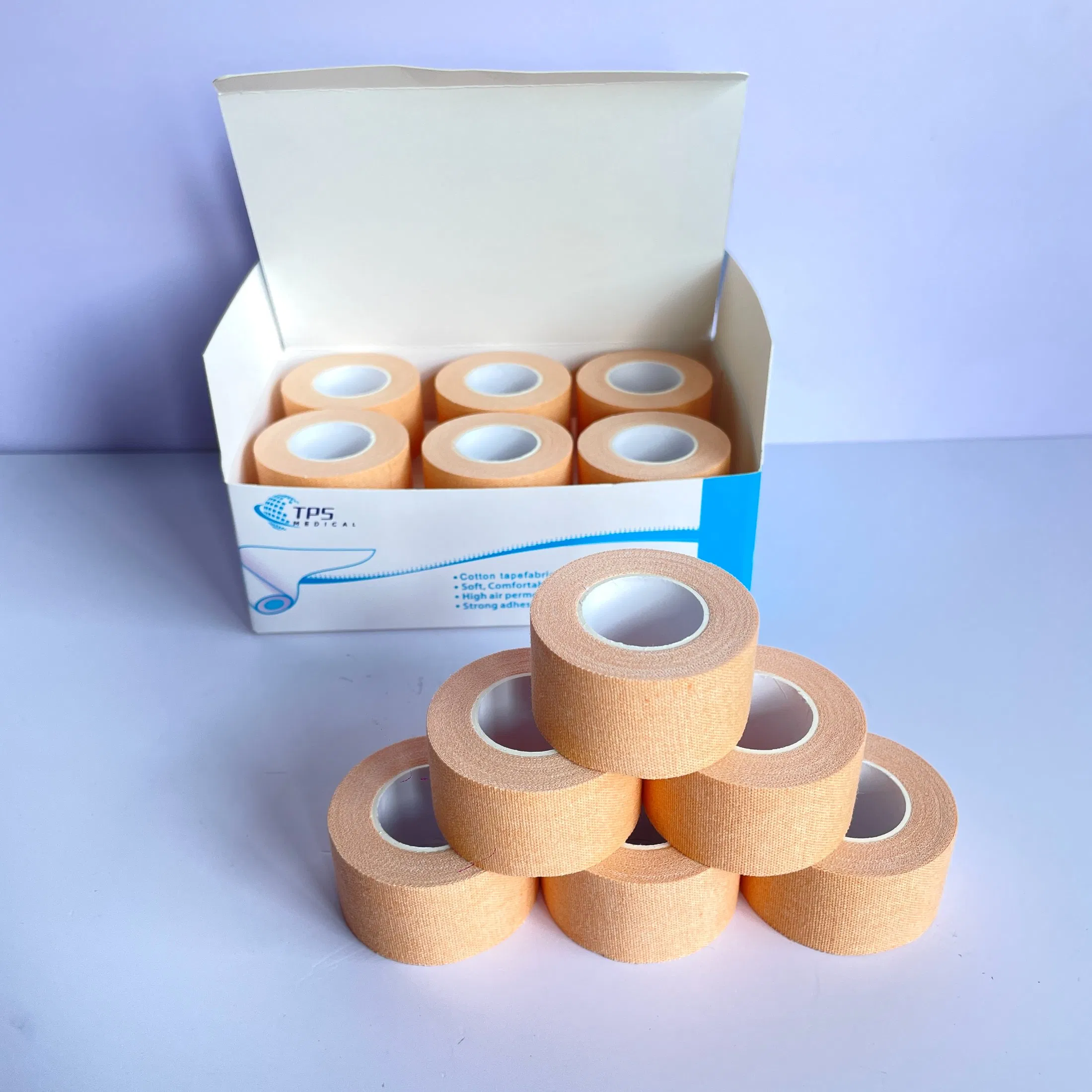 Zinc Oxide Tape Surgical Adhesive Tape Breathable Cotton Medical Tape for Wound Dressing Fixation First Aid Kit Supplies Sports Strain Support Hypoallergenic