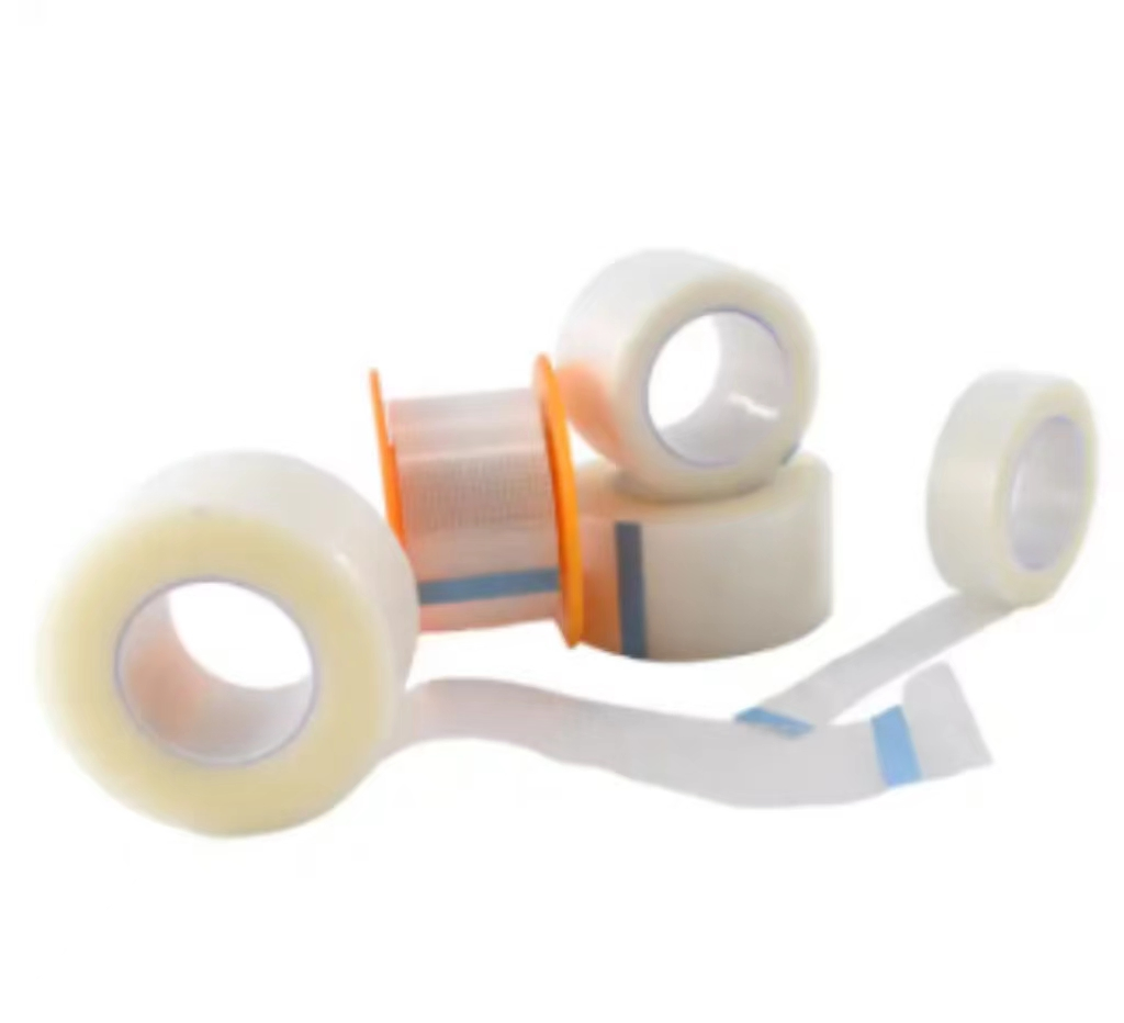 Medical Easy Tear Waterproof Silicone Micropore Adhesive Transparent Surgical PE Tape