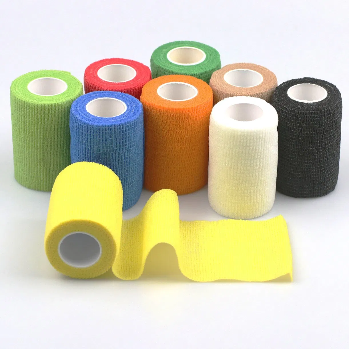 Self-Adhesive Cohesive Colorful Elastic Medical Compression Non-Woven Bandage on 7.5cm