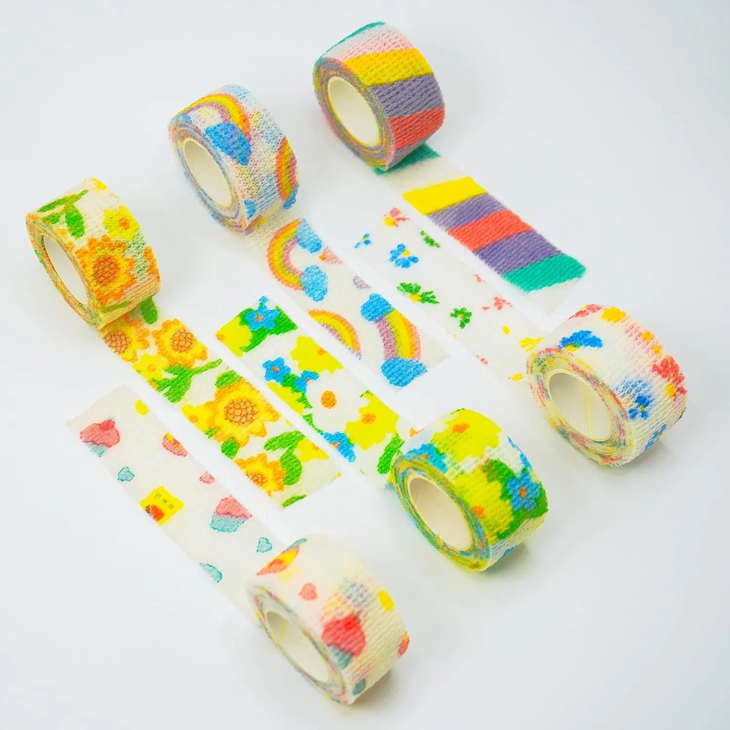 Wholesale Custom 2.5cm*4.5m High Elastic Cohesive Bandage for Fingers