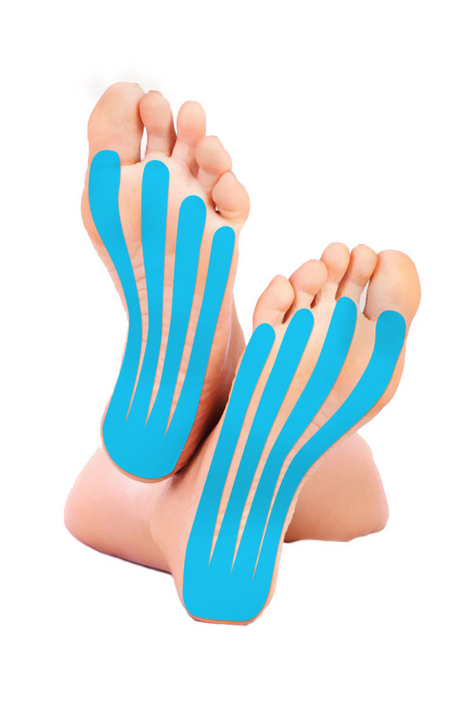 CE-Certified Elastic Precut Kinesiology Tape for Foot with Breathable and Water-Resistant