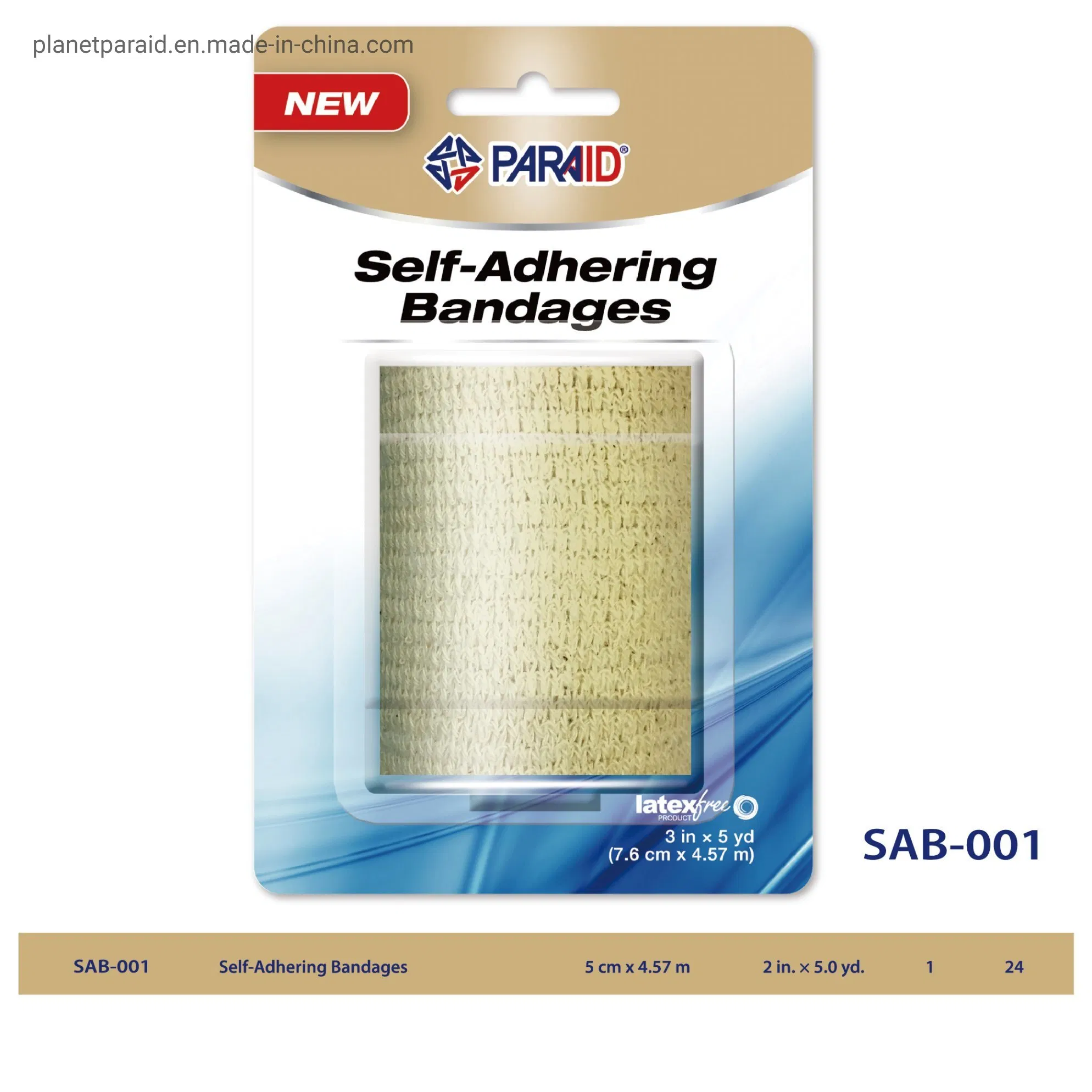 Colored Elastic Cohesive Nonwoven Latex Free 5cm*4.57m Self-Adhering Bandage for Adult