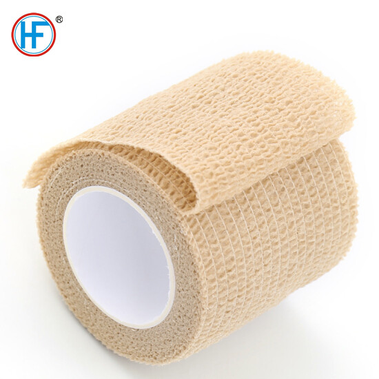 Colored Nonwoven Fabric Flexible Self Adhesive Cohesive Bandage Medical Elastic Pet Vet Wrap Bandage