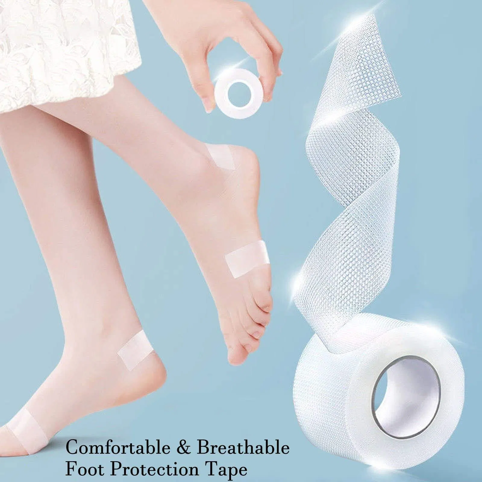 Medical Disposable Waterproof Adhesive Hypoallergenic Surgical Clear PE Transparent Tape PE Surgical Tape PE Tape