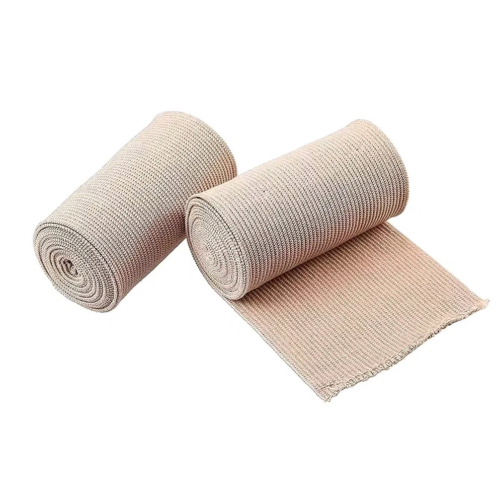 Late Free Premium Elastic Stretch Compression Bandage Ideal for Medical, Sports, Sprains, Calf, Ankle &amp; Foot