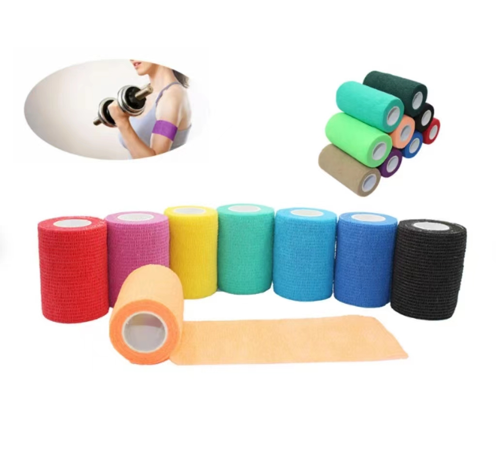 Custom Printed Waterproof Adhesive Elastic Athletic Kinesiology Sports Tape for Therapy Muscle