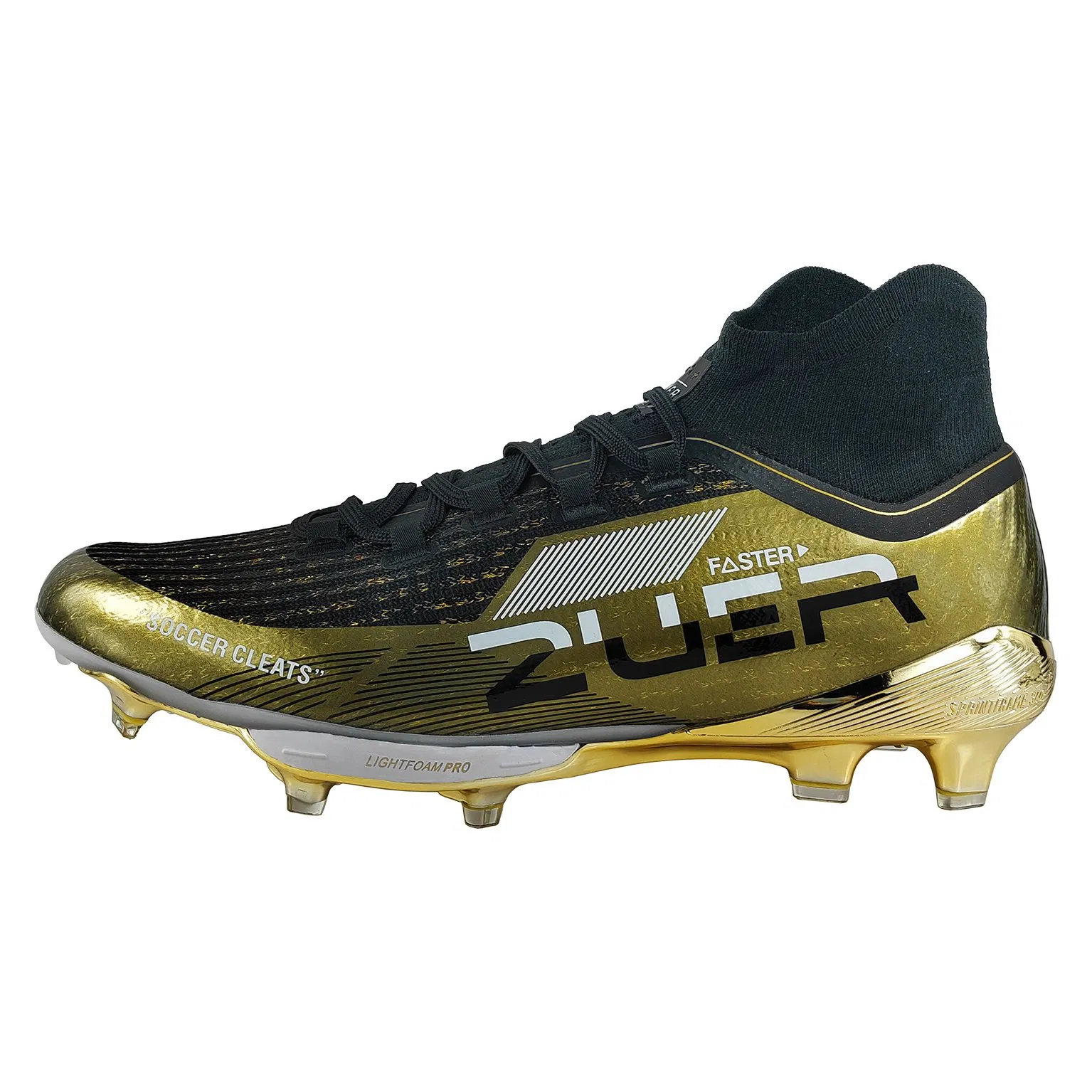 Made in China Ankle Support Design Highly Elastic Shock Absorption Soccer Cleats for Beginners