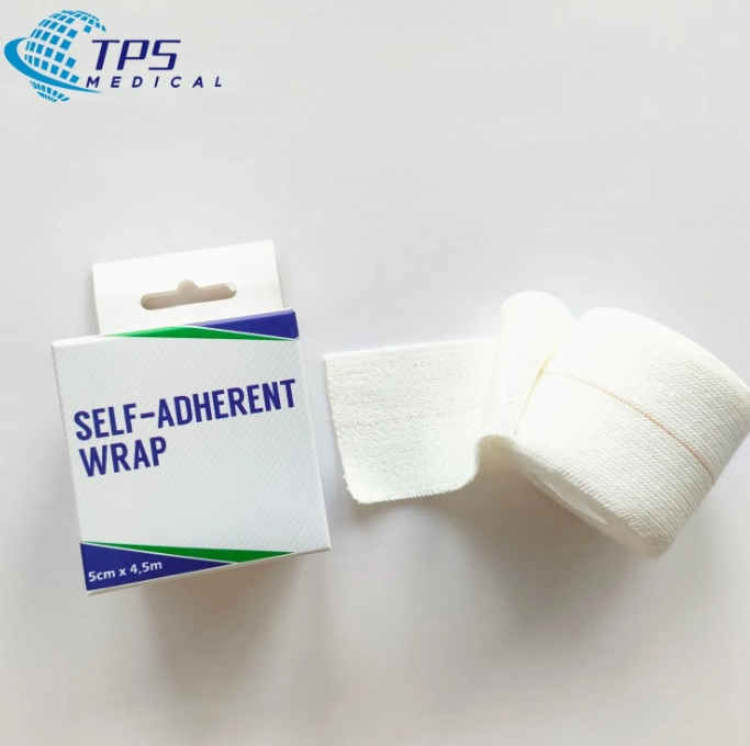 TPS Best Selling Medical Elastic Cotton Elastoplas H-Eab Adhesive Heavy Elastic Bandage 5cmx4.5m