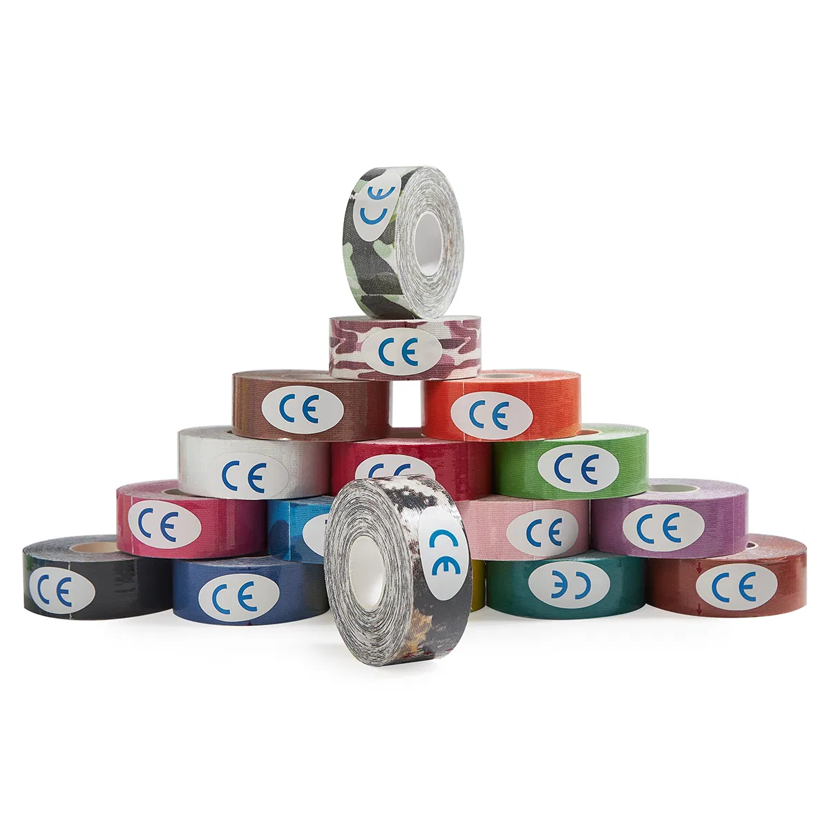 Custom Logo Cotton Adhesive Elastic Pre Cut Kinesiology Sports Tape