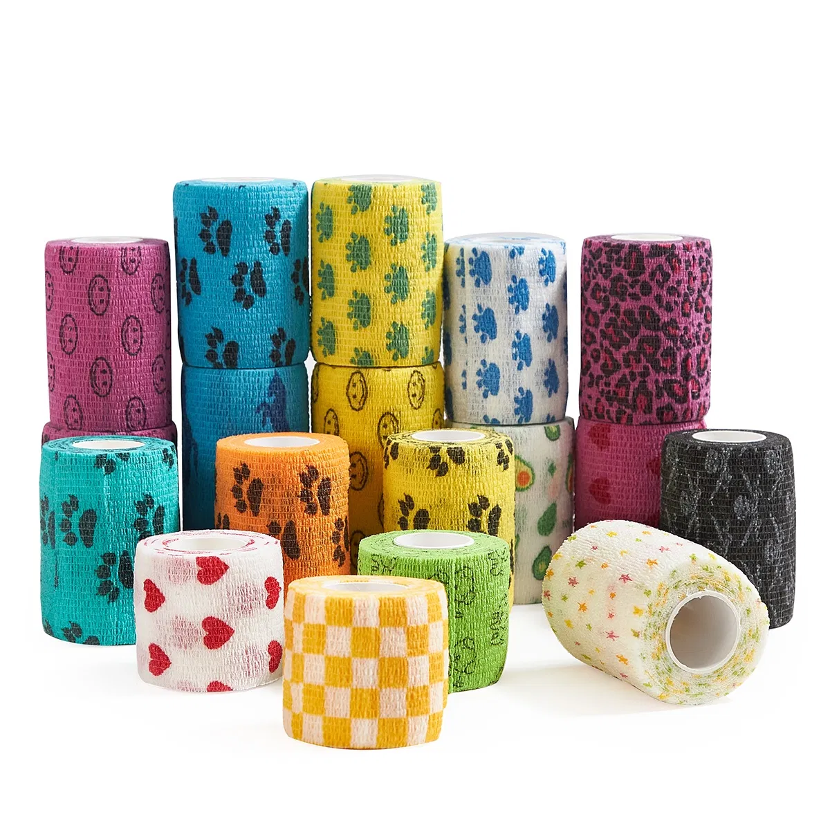 Self Adhesive Bandage Breathable Cohesive Bandage Easy to Tear High Elastic