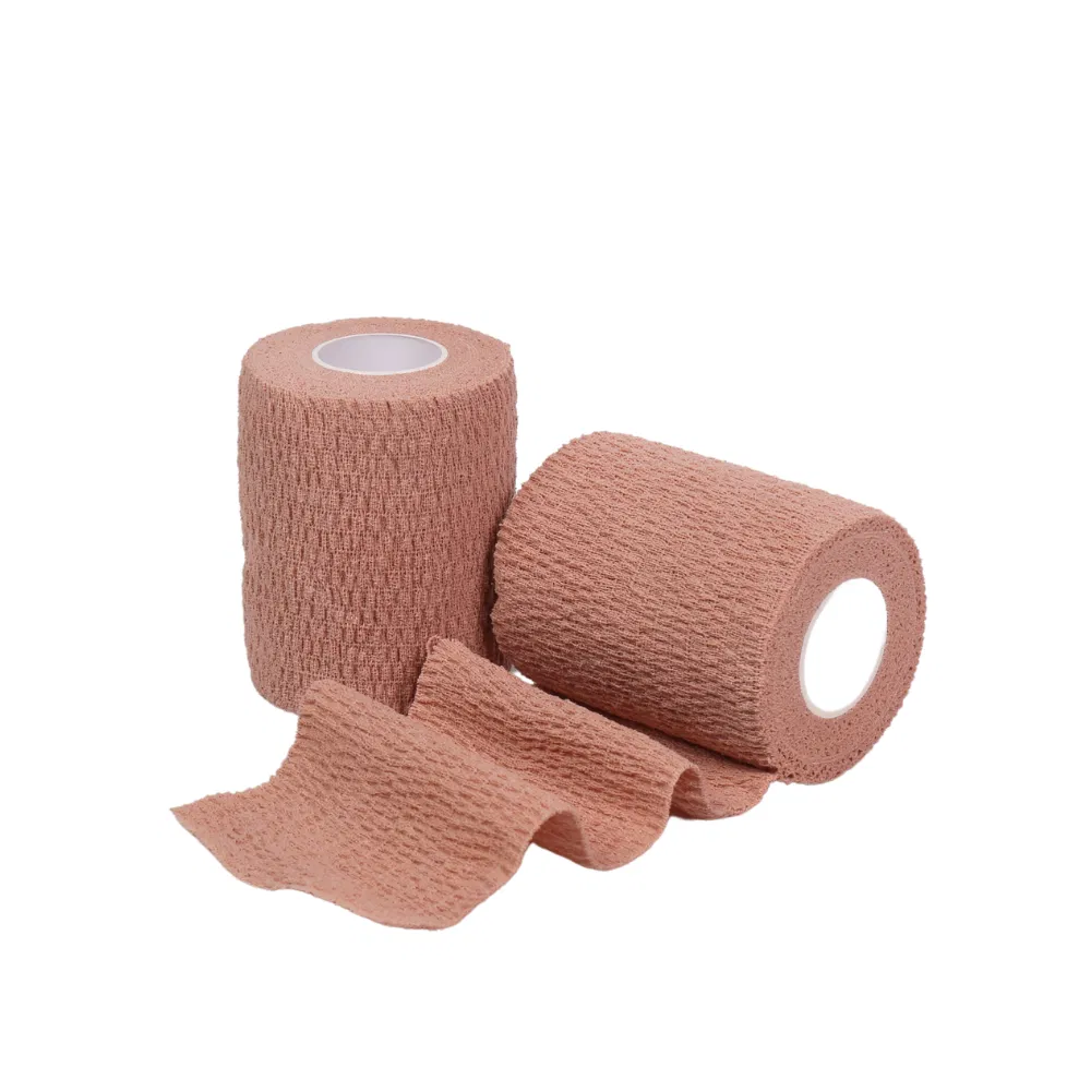 OEM/ODM Medical-Grade Cotton Cohesive Bandage Self-Adhesive Elastic Bandage with Latex Free