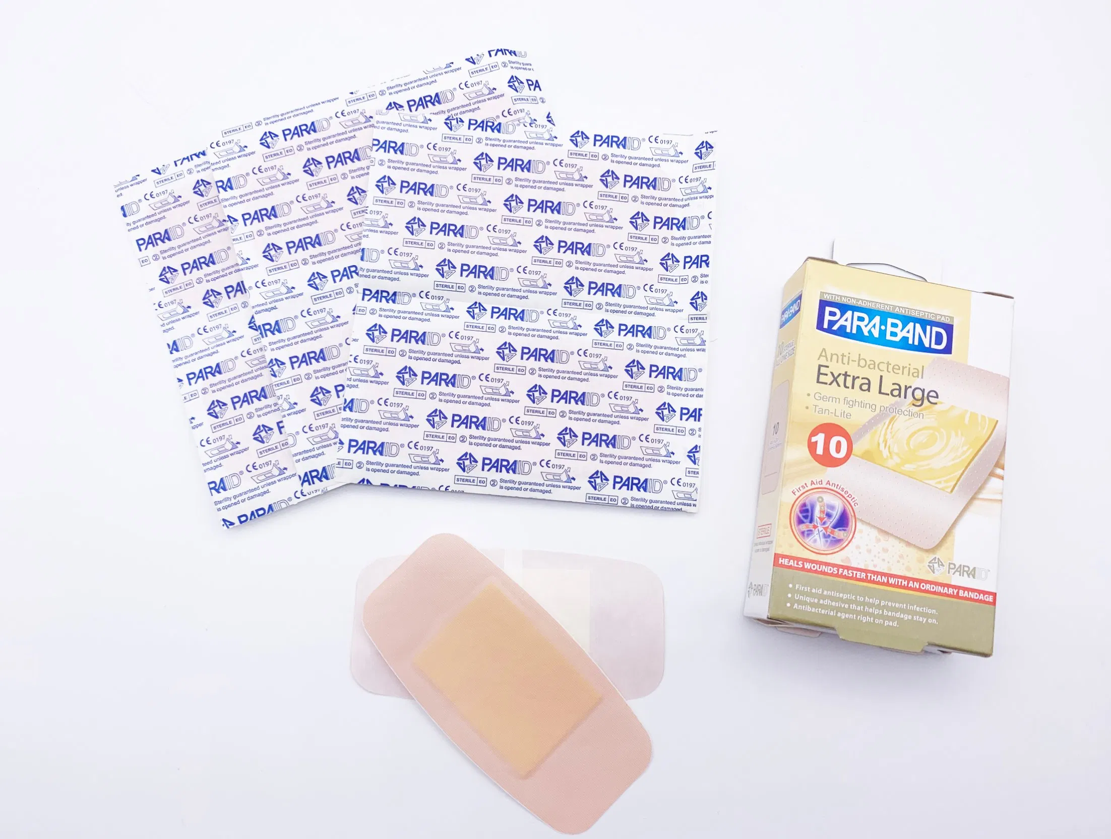 Complexion PE Anti-Bacterial Extra Large First Aid Adhesive Bandage Strips