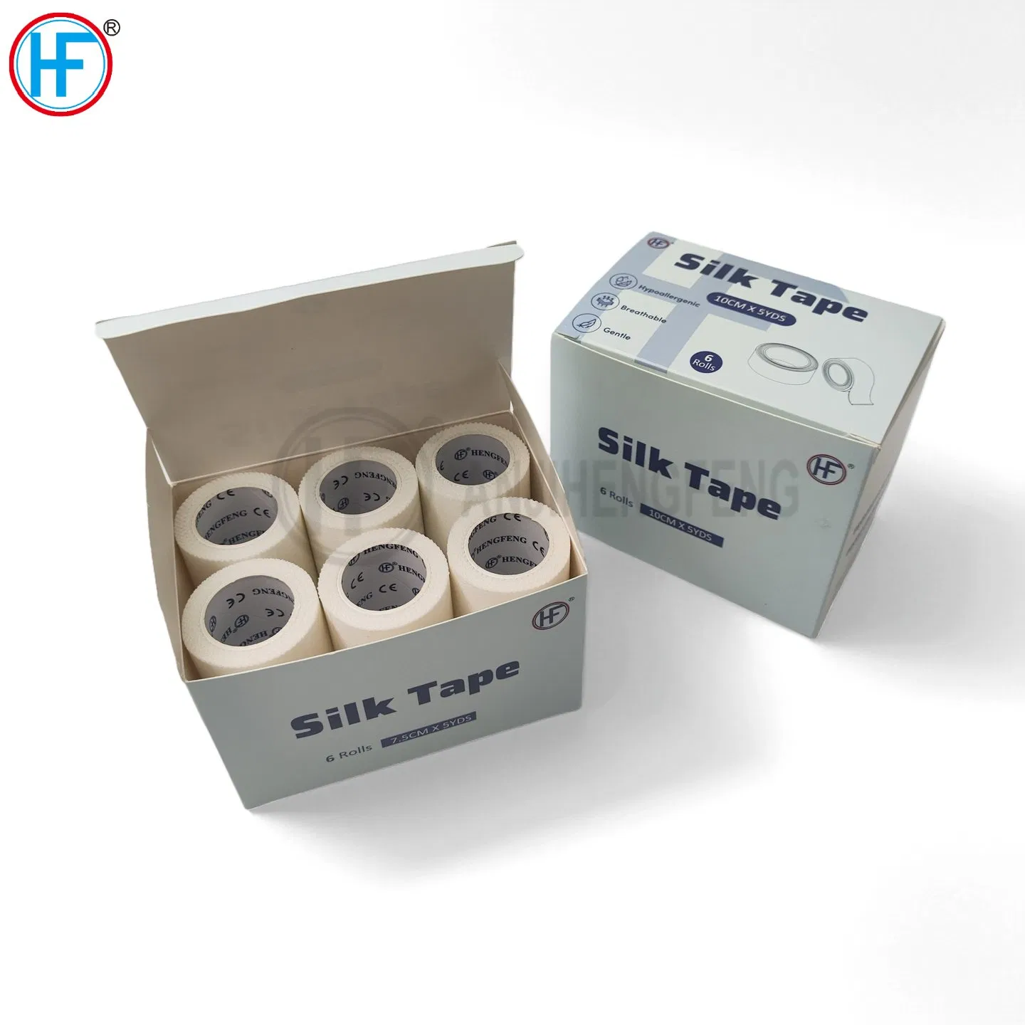 Manufacturer Factory Hypoallergenic Transparent Perforated CE ISO FDA Surgical Adhesive Medical Tape Silk Tape