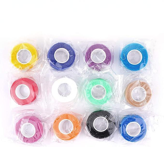 in Stock 2.5cm*4.5m Non-Woven Cohesive Finger Tape High Elastic Cohesive Bandage for Fingers